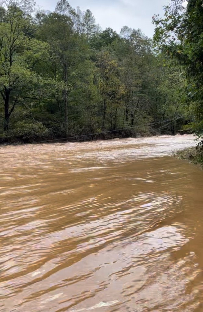 Helene flooding in WNC